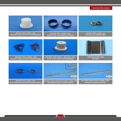 Konica Minolta Bizhub Pro C6500 Spare Parts