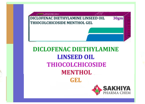 Diclofenac Linseed Oil Thiocolchicoside Menthol Gel General Medicines