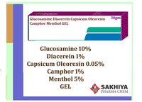 Glucosamine  Diacerein Capsicum Oleoresin Camphor Menthol Gel