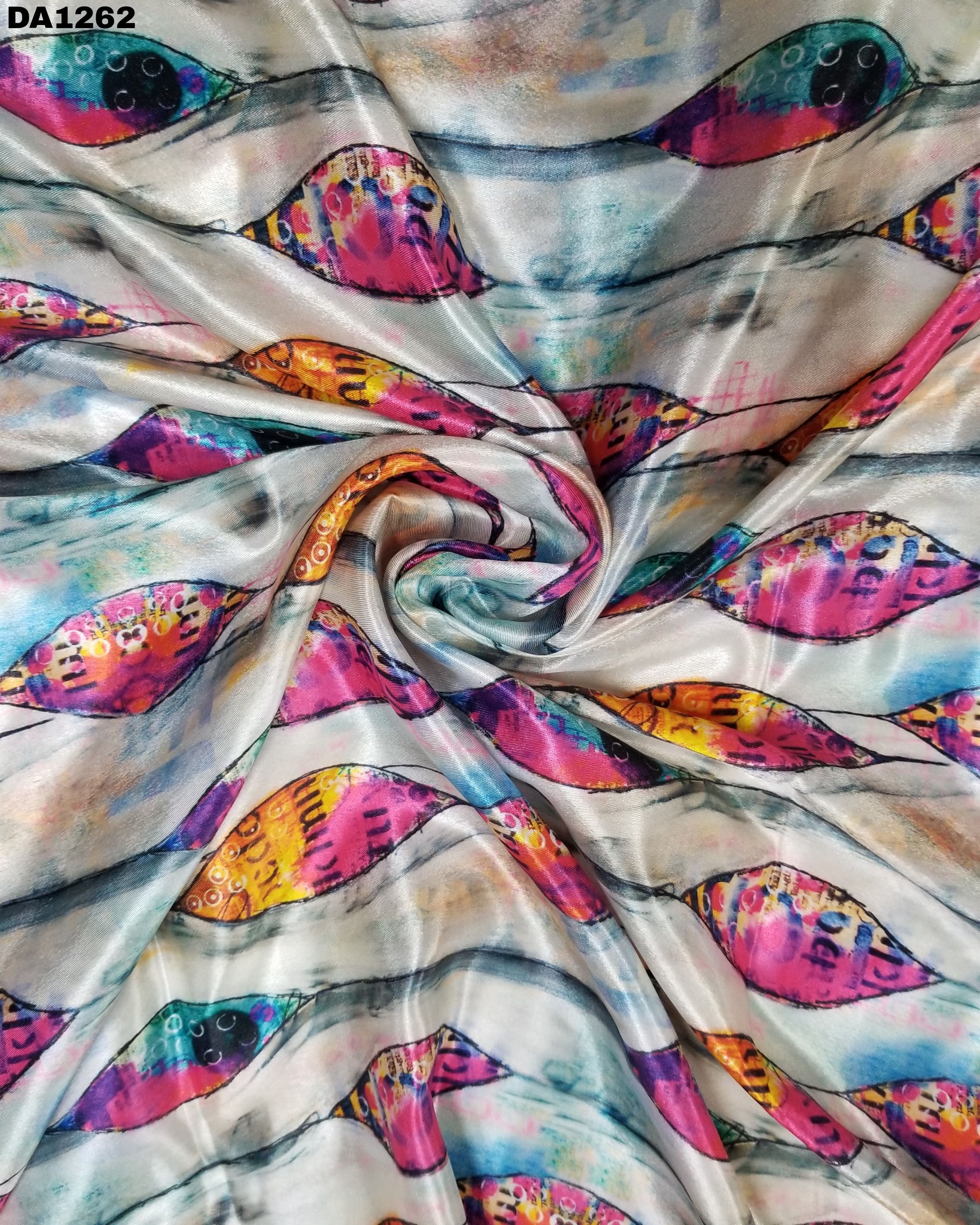Satin Silk Digital Print Fabric