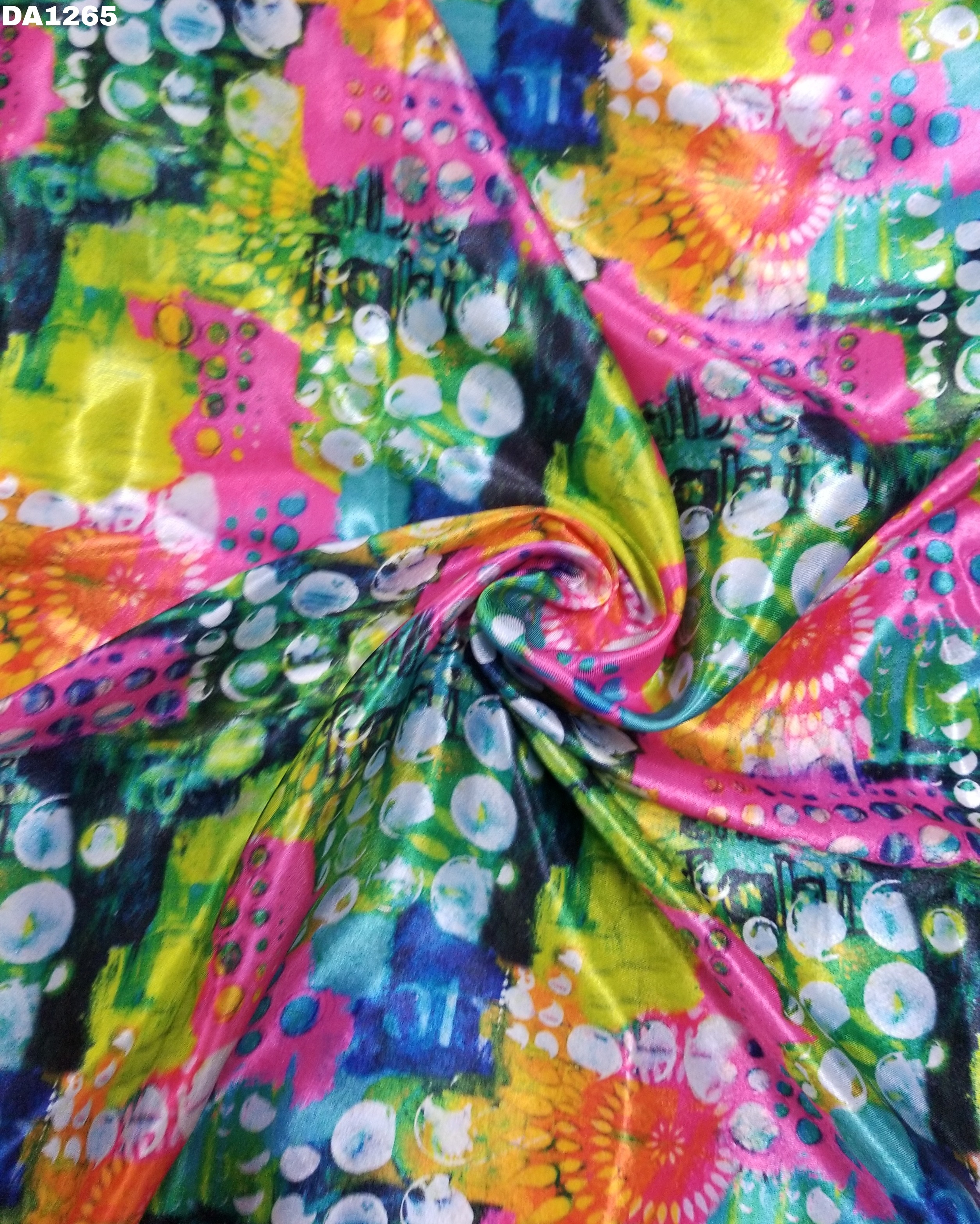 Satin Silk Digital Print Fabric