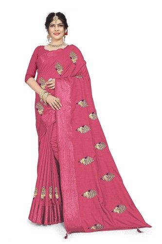 New Fancy  Embroidery Work Saree