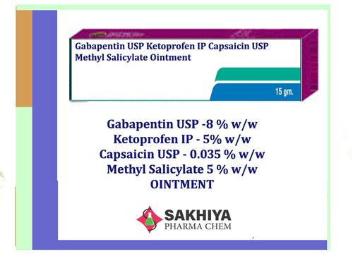Gabapentin Ketoprofen Capsaicin Methyl Salicylate Oinment