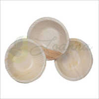 Palm Leaf Round Bowl