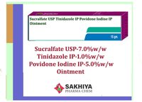 Sucralfate USP Tinidazole IP Povidone Iodine IP Oinment