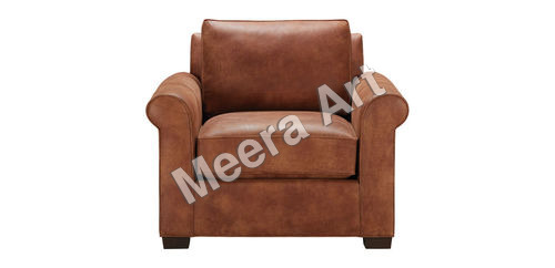Designer One Seater Leather Sofa
