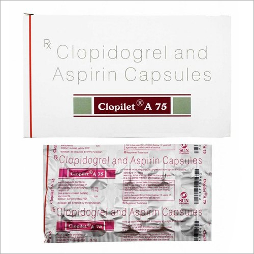 Clopidogerl 75 Mg and 75 Mg Aspirin Capsules