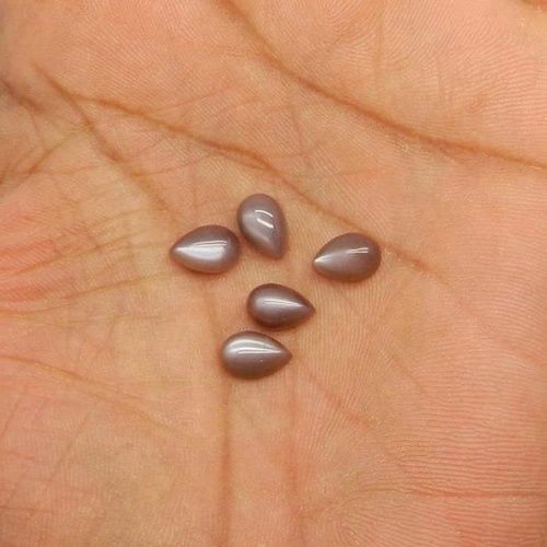 3x5mm Brown Moonstone Pear Cabochon Loose Gemstones