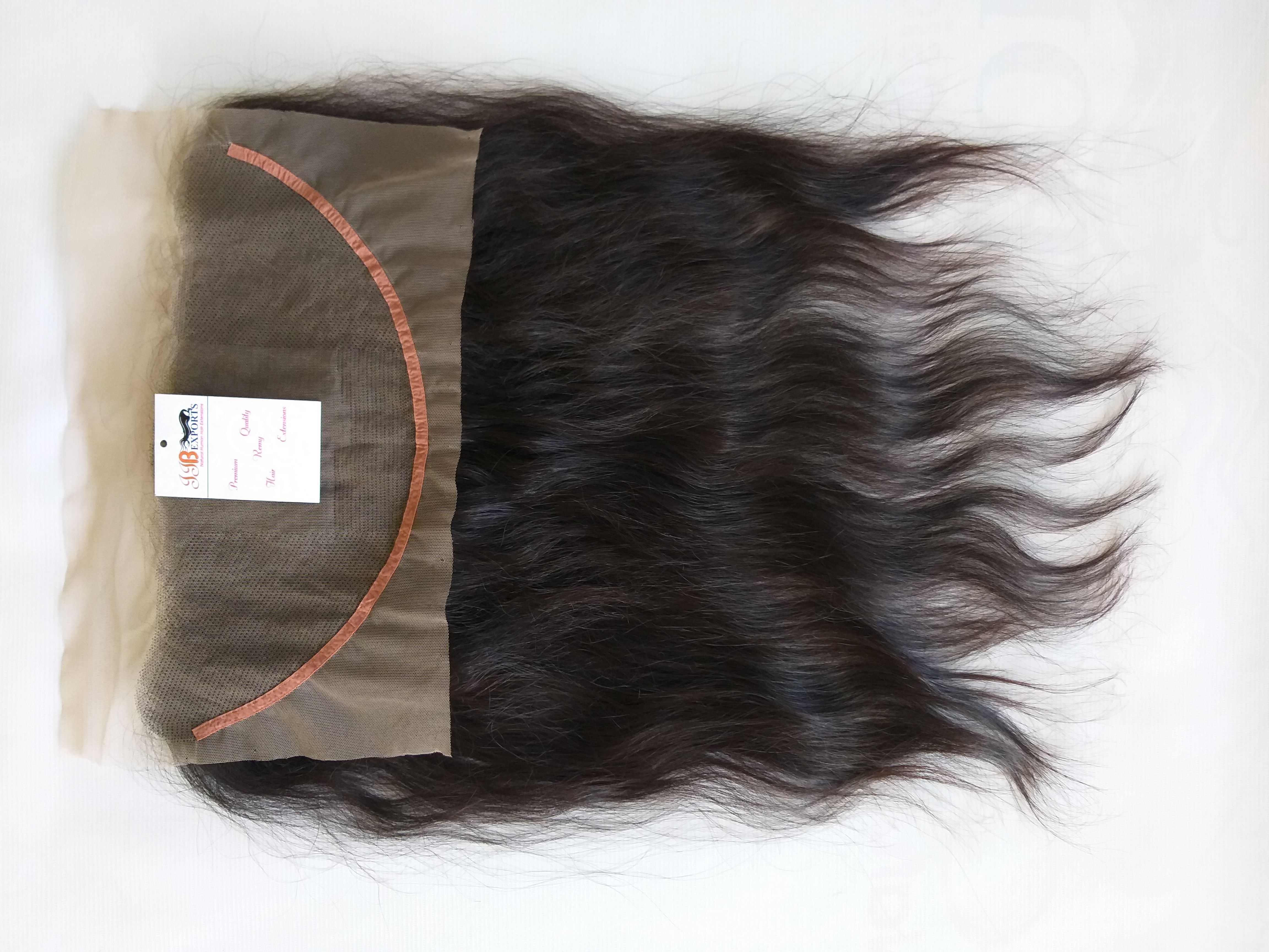 Mink Brazilian Virgin Human Hair Bundles With Lace Frontal Closure 9A Virgin Hair Bundles