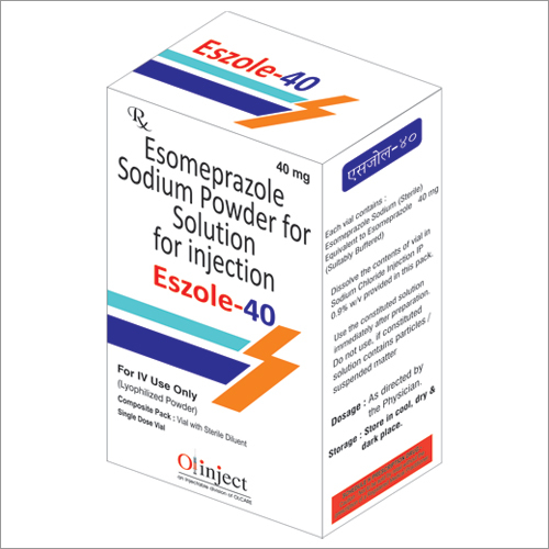 40mg Eszole Injection - Esomeprazole Sodium Powder for Injection, Fast Action, Accurate Dosage, Refrigerated Storage