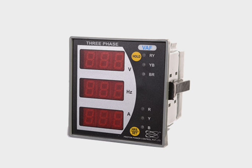 VOLTAGE AMPERE FREQUENCY METER ( VAF-3P By PROTON POWER CONTROL PVT. LTD.