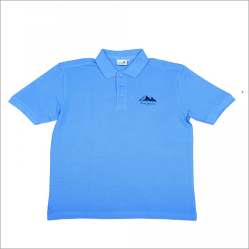 Mens Sky Blue Polo T-Shirt