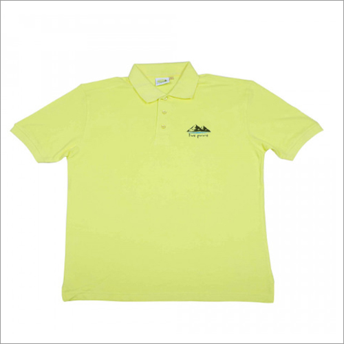 Mens Yellow Polo T-Shirt