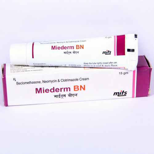 Neomycin Sulphate 0.5 % + Beclomethasone 0.025 % + clotrimazole By MITS HEALTHCARE PRIVATE LIMITED