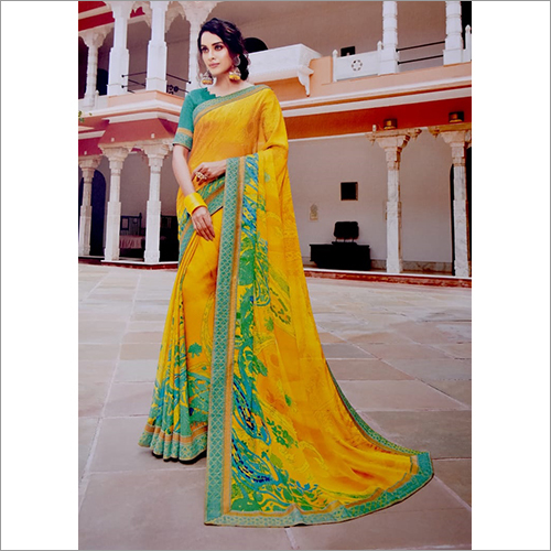 Printed Design Saree
