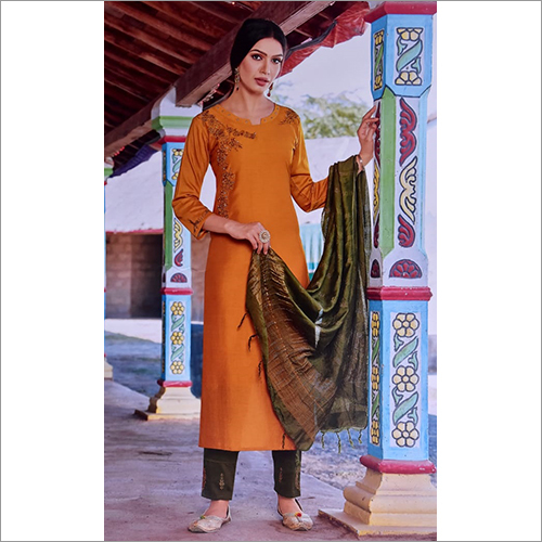 Ladies Pure Cotton Readymade Designer Suit By SDV FASHION