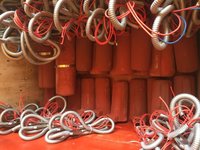 Zhenli Die Casting Machine Nozzle Heater - High Quality Electric Heating Wire | 35-110 Mm Size, Red Color, Uniform Temperature Distribution, 5 Kg Weight