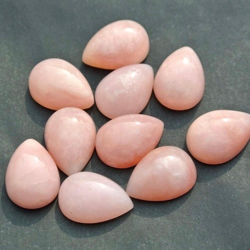 8x12mm Pink Opal Pear Cabochon Loose Gemstones