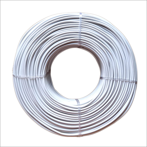4 Mm Plain White Mobile Charger Wire Body Material: Plastic