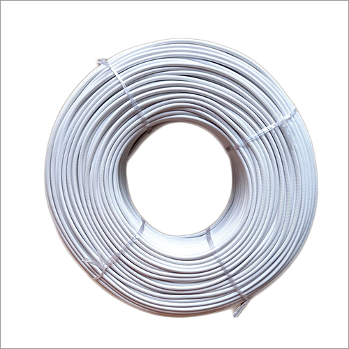 4 Mm White Mobile Charger Wire Body Material: Plastic