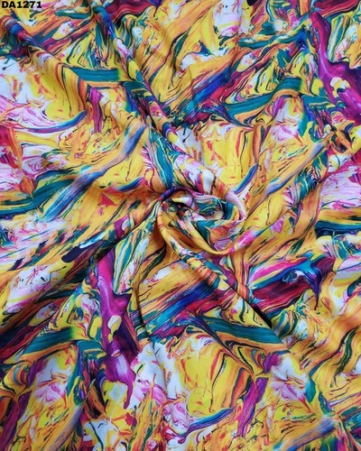 Diamond Silk Digital Print Fabric