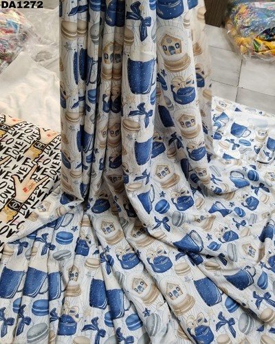 Twill Silk Digital Print Fabric