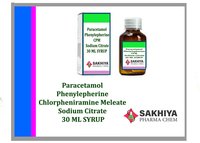 Paracetamol Phenylpherine Chlorpheniramine Meleate Sodium Citrate Syrup