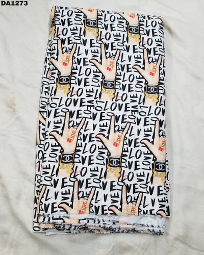Twill Silk Digital Print Fabric