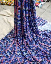 Silk Digital Print Fabric - 58" Wide, 6mm Checks Pattern In Vibrant Colors , Washable For Garments