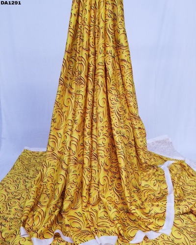 Semi Velvet Sateen Silk Digital Print Fabric