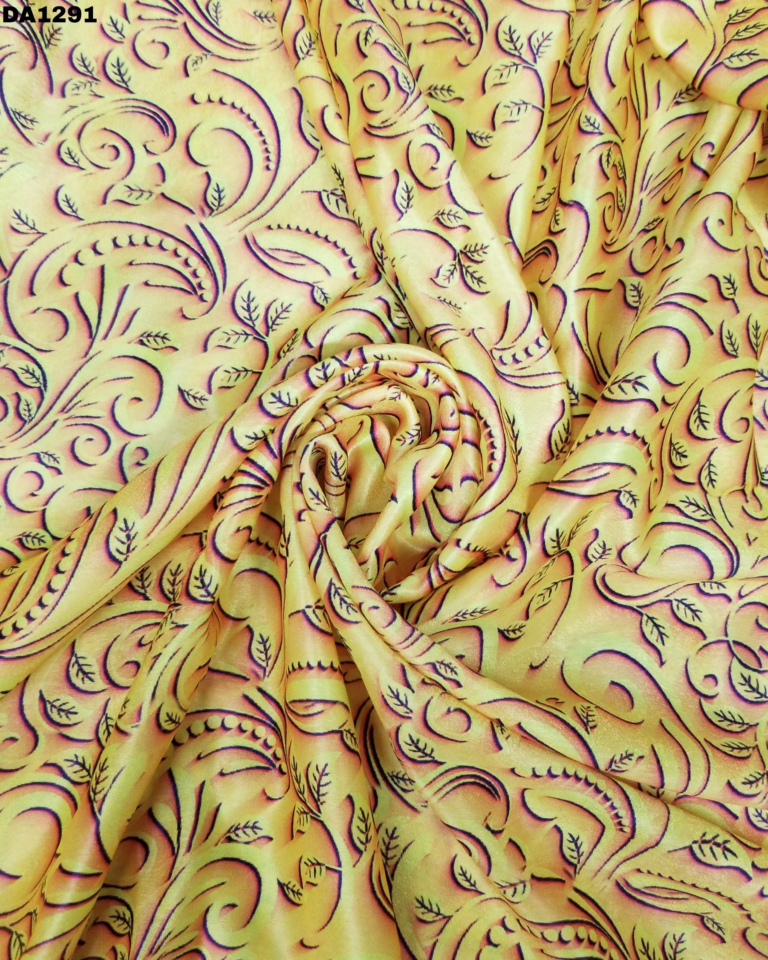Semi Velvet Sateen Silk Digital Print Fabric
