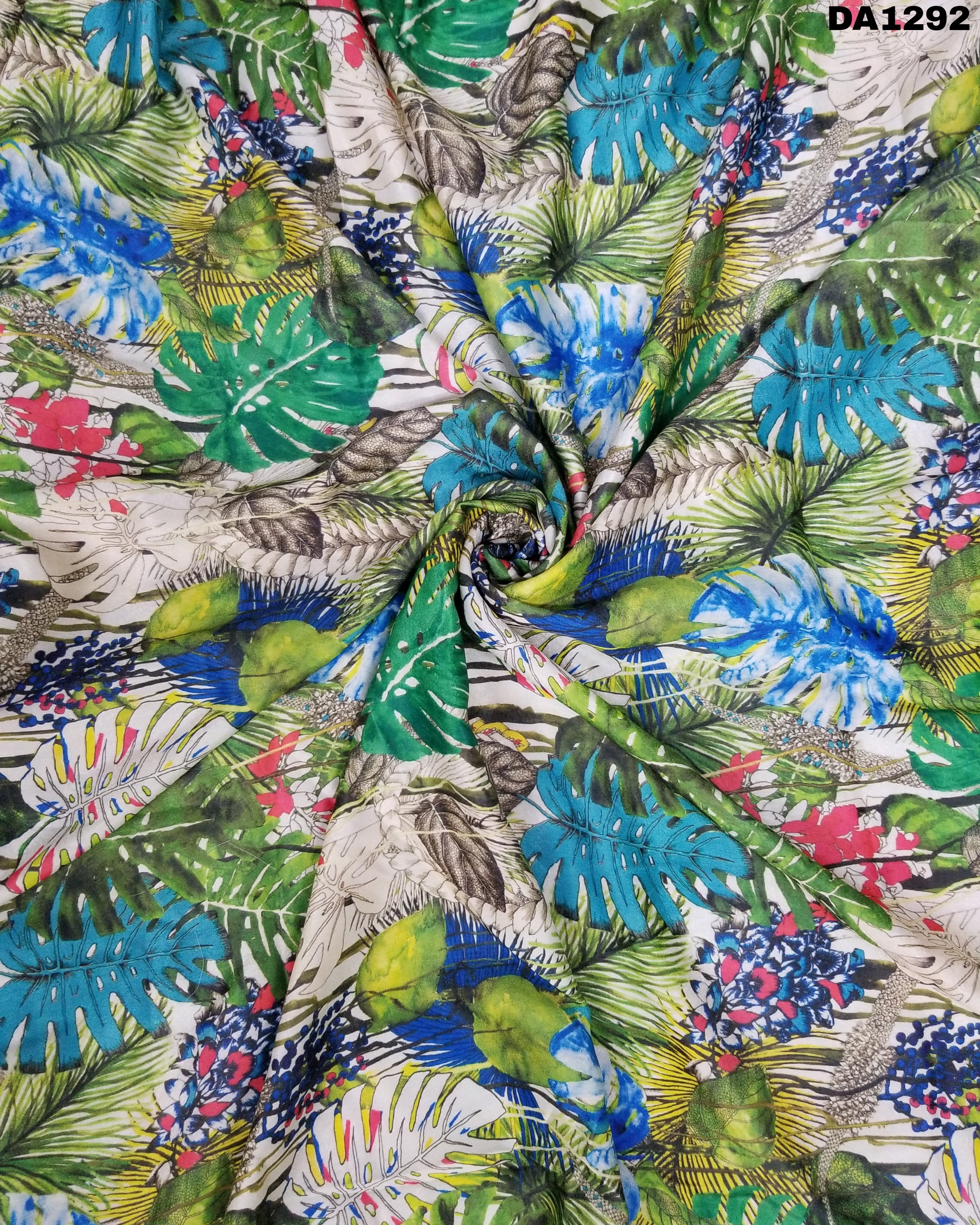 Semi Velvet Sateen Silk Digital Print Fabric