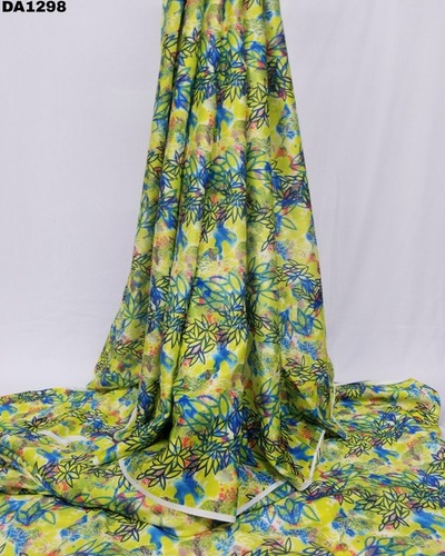 Semi Velvet Sateen Silk Digital Print Fabric