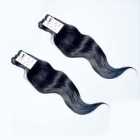 Indian Remy Cuticle Aligned Virgin Straight Human Hair Weave Bundles Machine Weft Extensions
