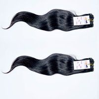 Raw Unprocessed Cuticle Aligned Brazilian 100% Natural Straight Machine Weft Hair Extensions