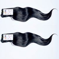 Raw Unprocessed Cuticle Aligned Brazilian 100% Natural Straight Machine Weft Hair Extensions