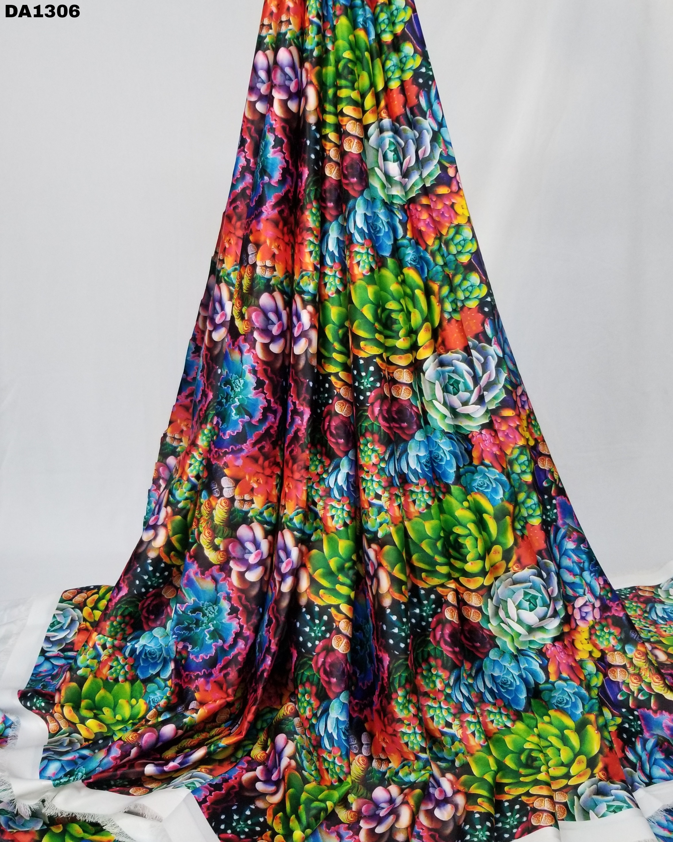 Flora Sartin Silk Digital Print Fabric