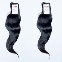 Natural Black Color Straight Double Machine Made Weft Hair,Wholesale Indian Virgin Hair