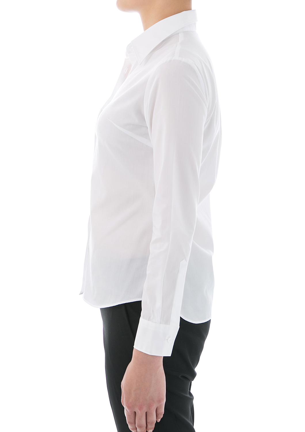 Easy Care Poplin Long Sleeve Shirt White