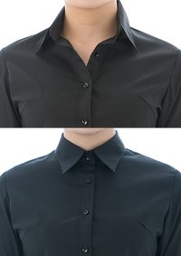 Easy Care Poplin Long Sleeve Shirt Black