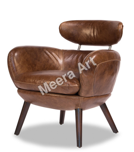 Home One Seater Leather Sofa