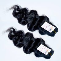 Raw Unprocessed Natural Remy Indian Body Wave Wavy Curly Human Hair