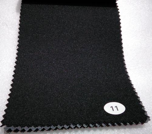 Dark Black PU Coated Canvas