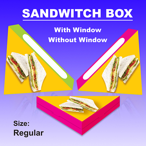 Light Weight Paper Sandwitch Box