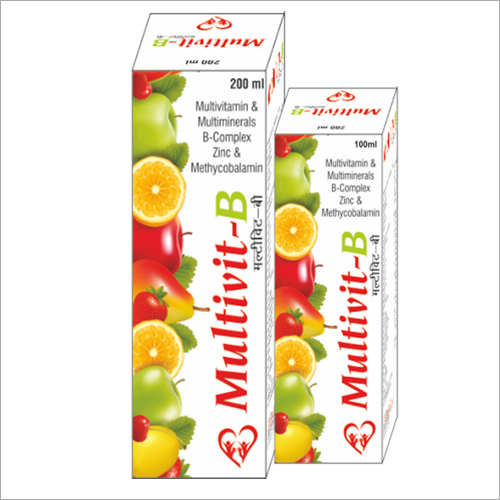 200 Ml And 100Ml Multivitamin & Multivitamin & Multiminerals B Complex Zinc & Methycobalamin Syrup Age Group: Suitable For All Ages
