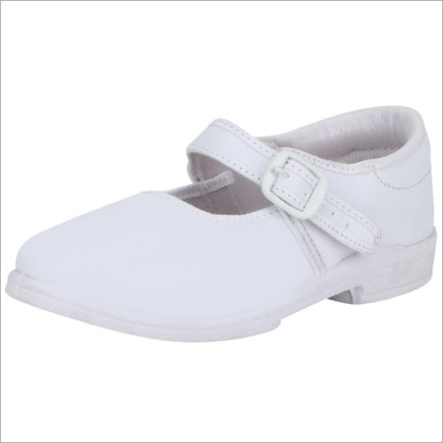 Washable Girl White School Shoes