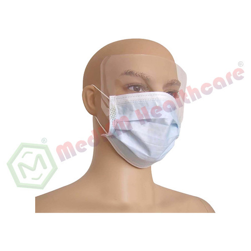 Face Mask With Eye Shield By MEDKM HEALTHCARE