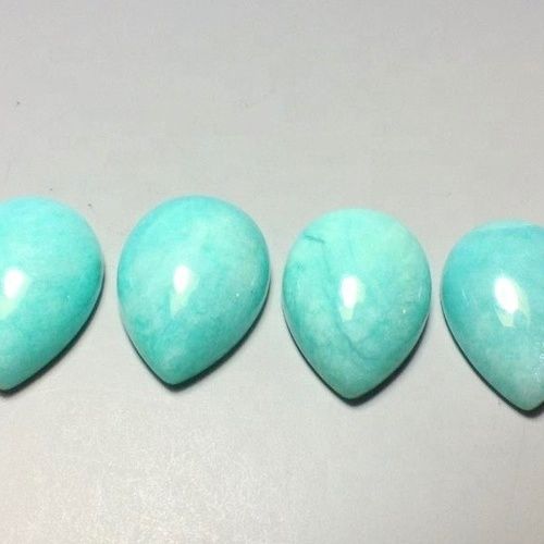 5x8mm Amazonite Pear Cabochon Loose Gemstones