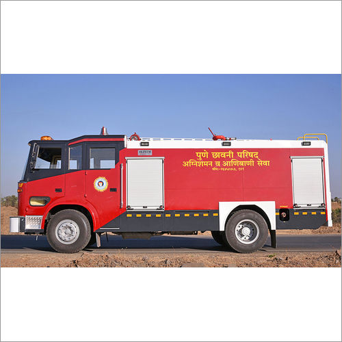 Red Industrial Fire Tender