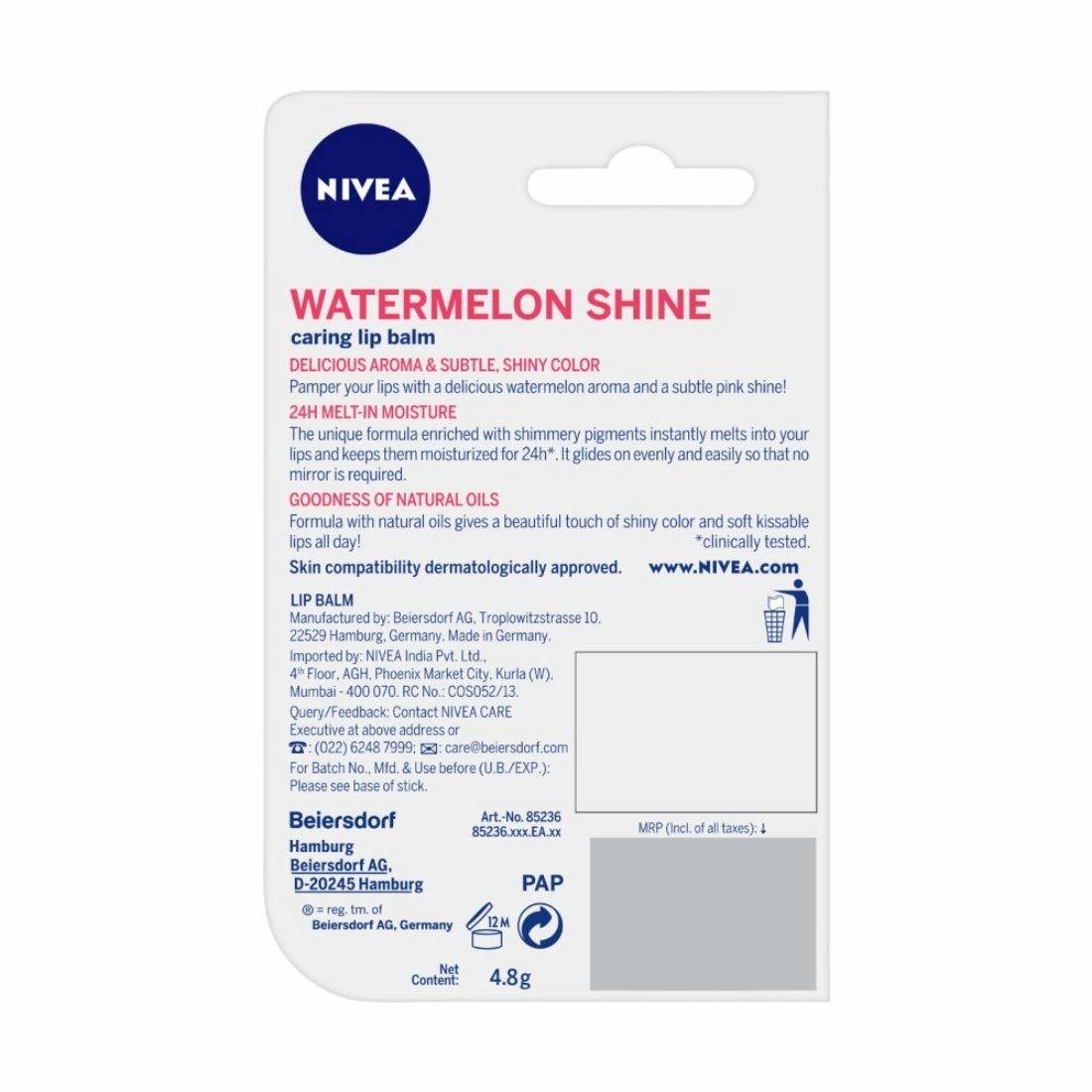 Nivea Fruity Shine Watermelon Lip Balm
